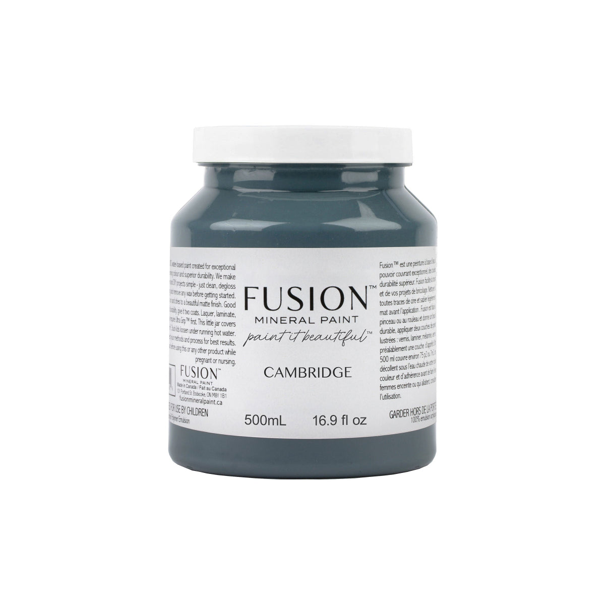 Cambridge Fusion Mineral Paint jar on a white background
