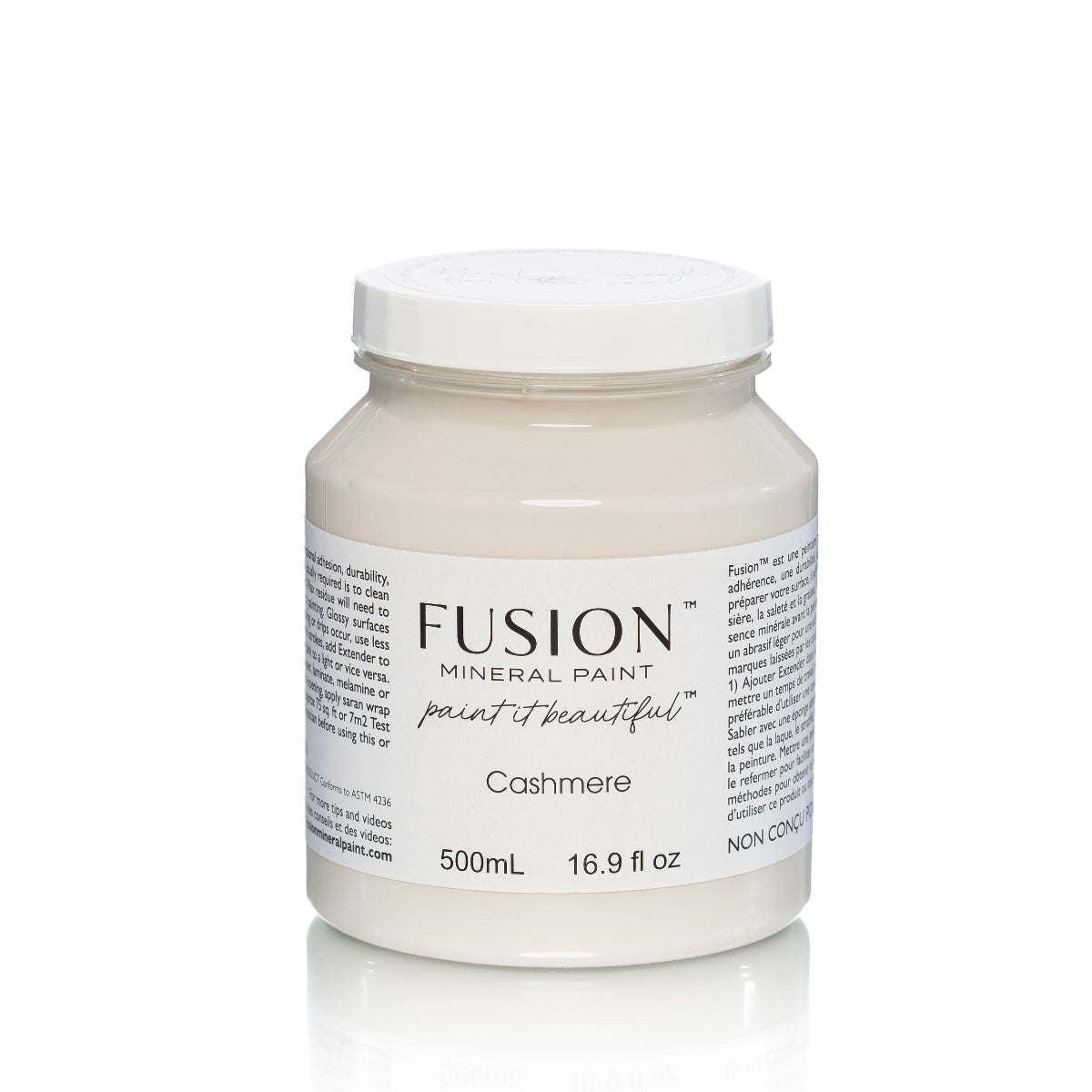 Jar of Cashmere Fusion Mineral Paint on a white background