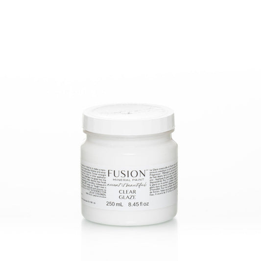 Bottle of Fusion Clear Glaze against a white background