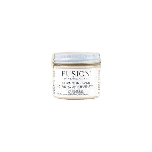 Jar of Fusion Mineral Paint Clear Furniture Wax against a white background