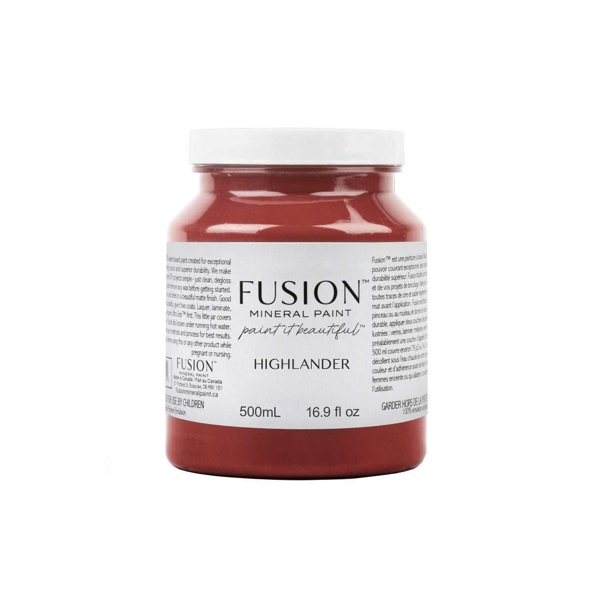 Jar of Fusion Mineral Paint in Highlander colour on a white background