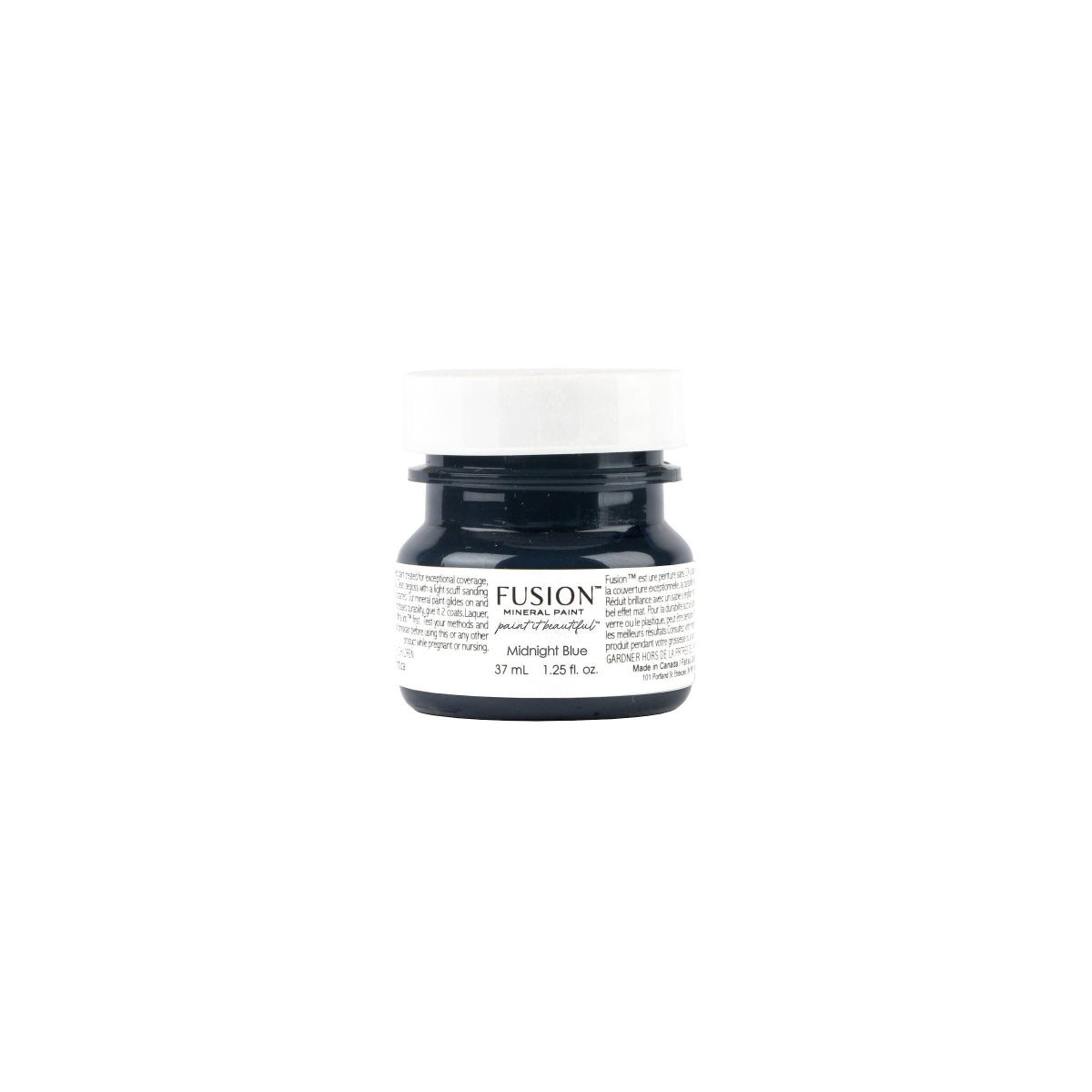 Tester size of Midnight Blue Fusion Mineral Paint on a white background