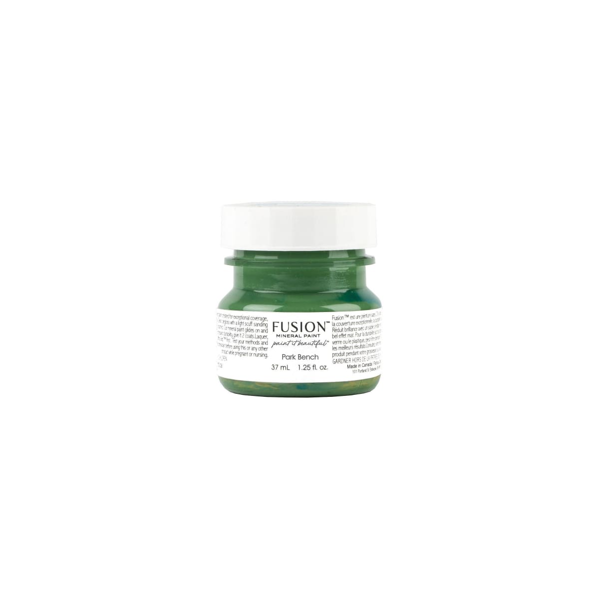 Tester jar of Park Bench Fusion Mineral Paint on a white background