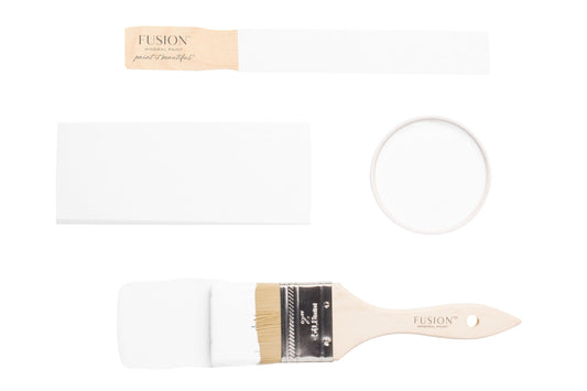 Fusion Snowdrop paint brush on a white background
