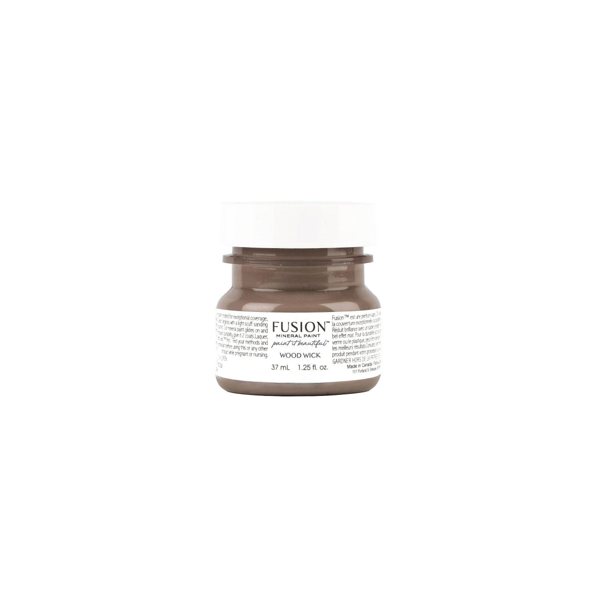 Tester jar of Wood Wick Fusion Mineral Paint on a white background