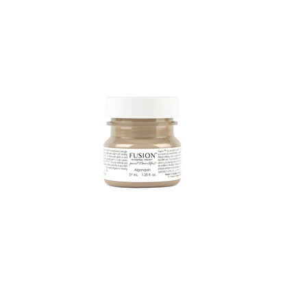 Tester jar of Algonquin Fusion Mineral Paint on a white background