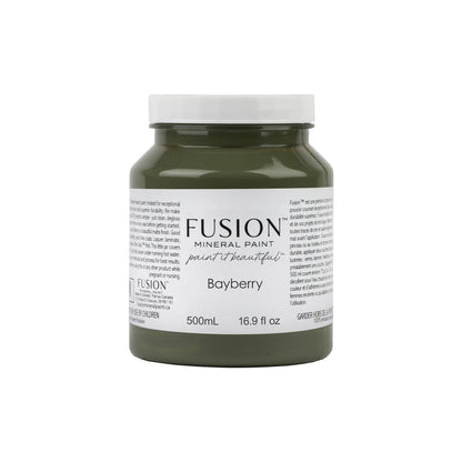 Jar of Fusion Mineral Paint in Bayberry colour on a white background