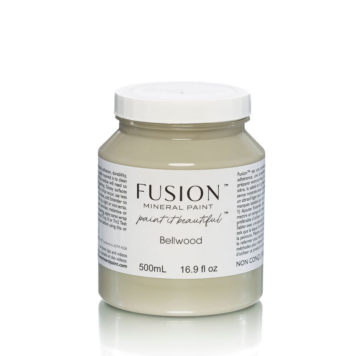 Jar of Fusion Mineral Paint in Bellwood on a white background