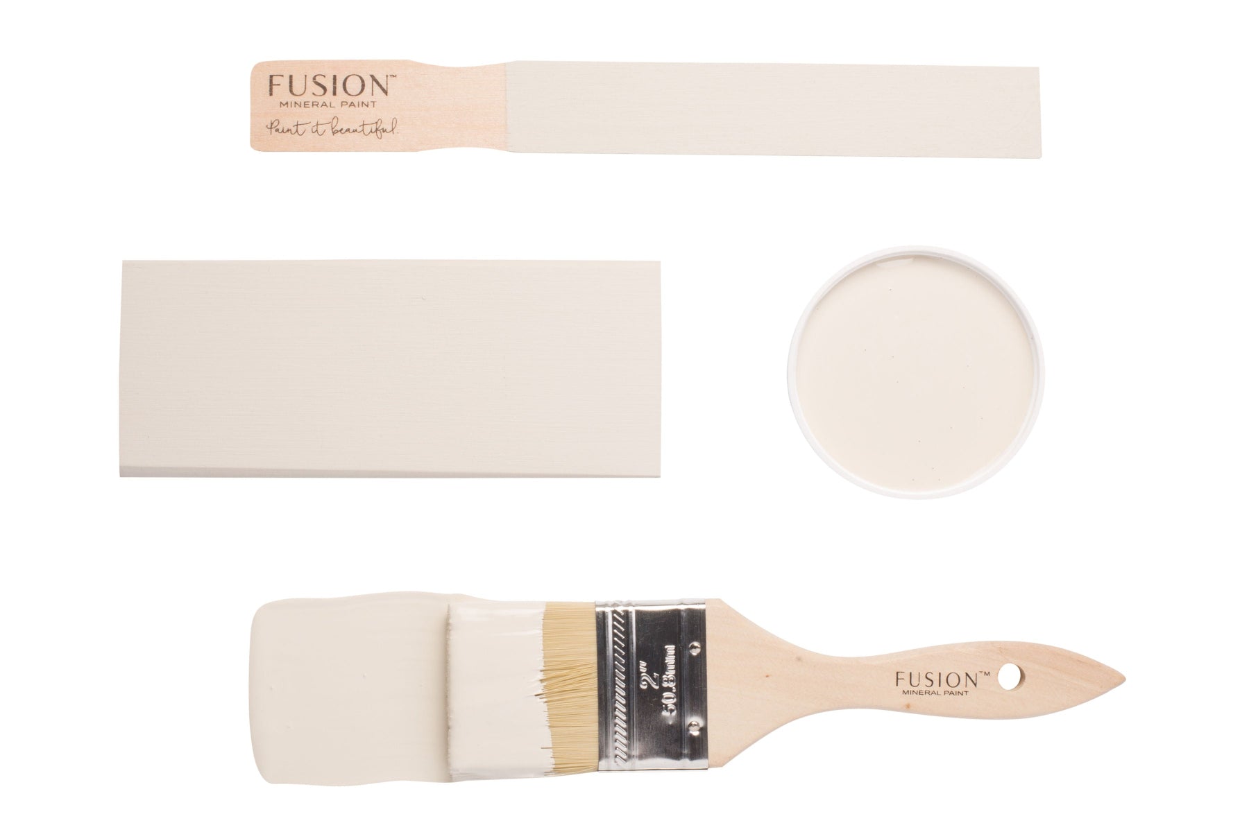Fusion paintbrush and colour swatch labelled 'Champlain' on a white background