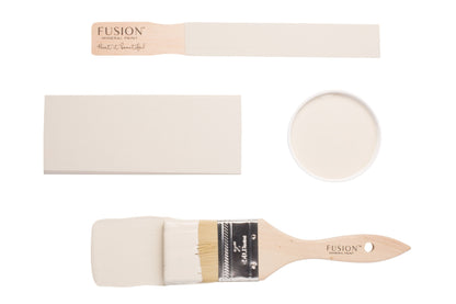 Fusion paintbrush and colour swatch labelled 'Champlain' on a white background