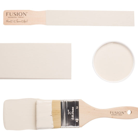 Fusion paintbrush and colour swatch labelled 'Champlain' on a white background