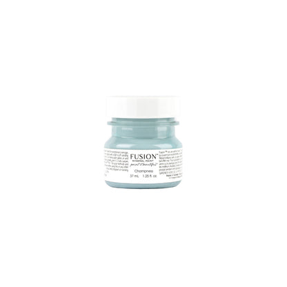 Tester jar of Champness Fusion Mineral Paint on a white background