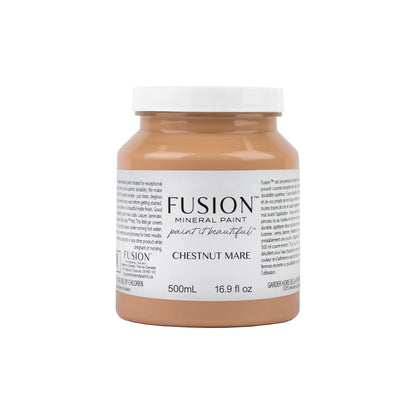 Jar of Fusion Mineral Paint in Chestnut Mare on a white background