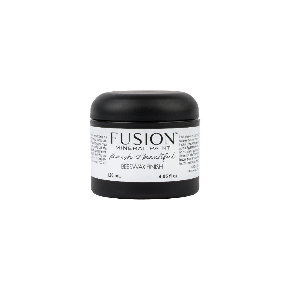 Jar of Fusion Mineral Paint Beeswax Finish on a white background
