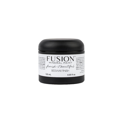 Jar of Fusion Mineral Paint Beeswax Finish on a white background