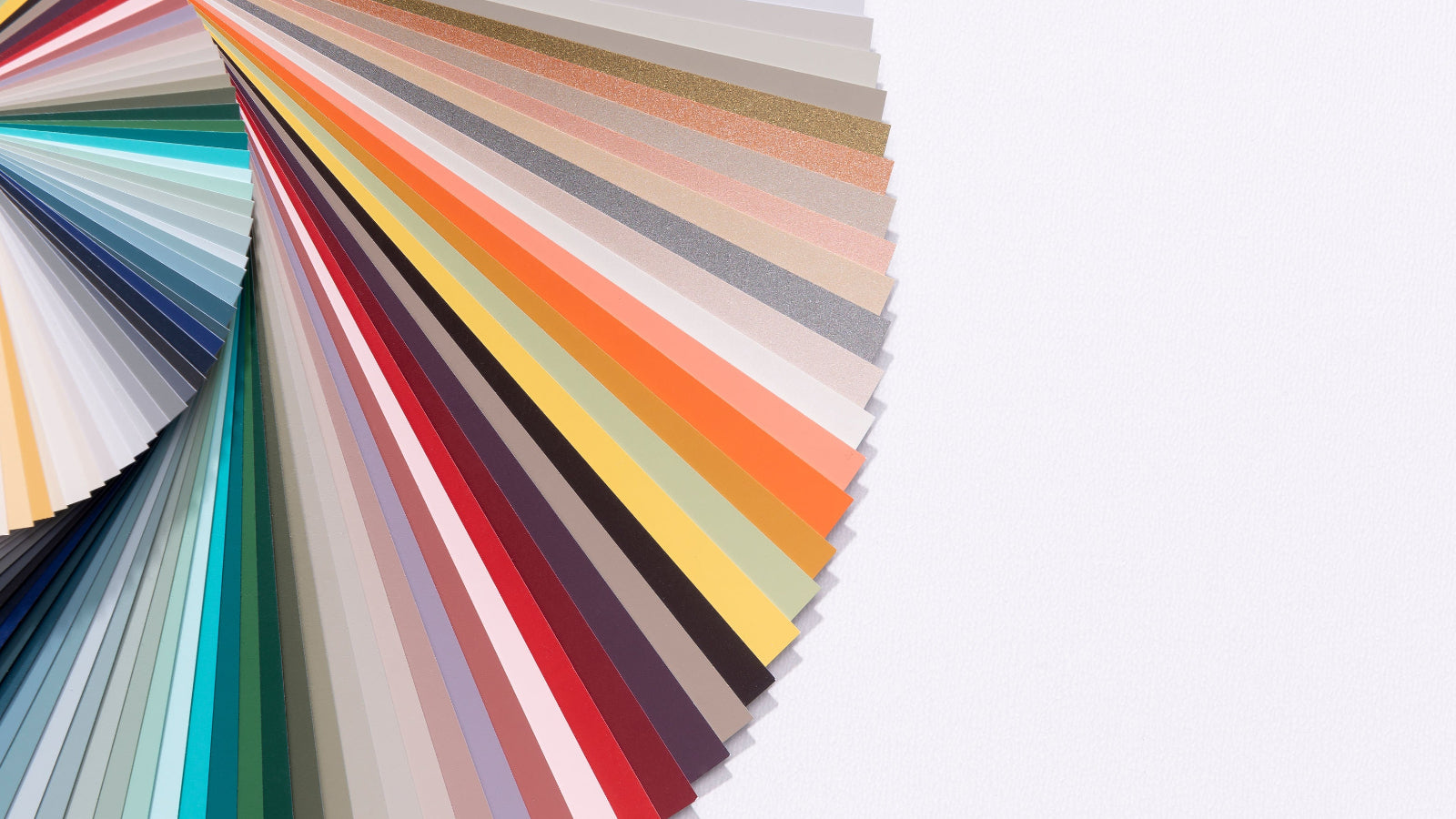 Colour swatch chart of Fusion Mineral Paint on a white background