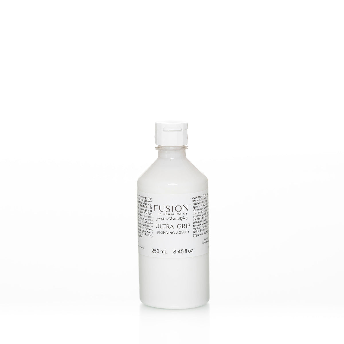 A 250ml bottle of Fusion Ultra Grip adhesive primer