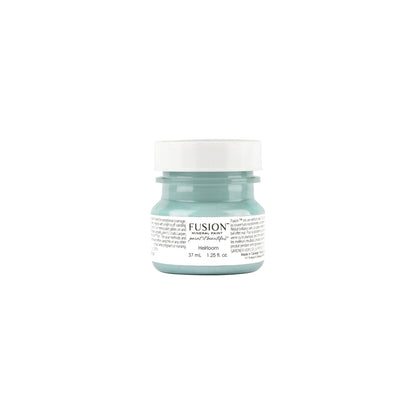 Tester jar of Heirloom Fusion Mineral Paint on a white background.