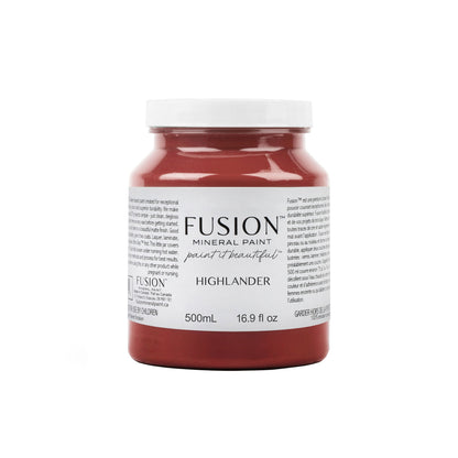 Jar of Fusion Mineral Paint in Highlander colour on a white background