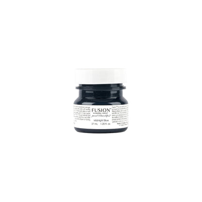 Tester size of Midnight Blue Fusion Mineral Paint on a white background