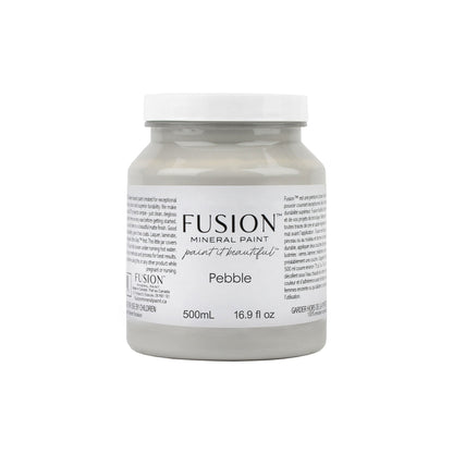 Tester jar of Pebble Fusion Mineral Paint on a white background