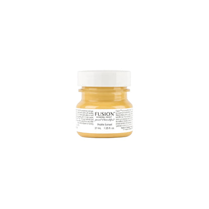 Tester jar of Prairie Sunset Fusion Mineral Paint on a white background