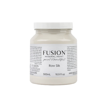 Jar of Raw Silk Fusion Mineral Paint on a white background.